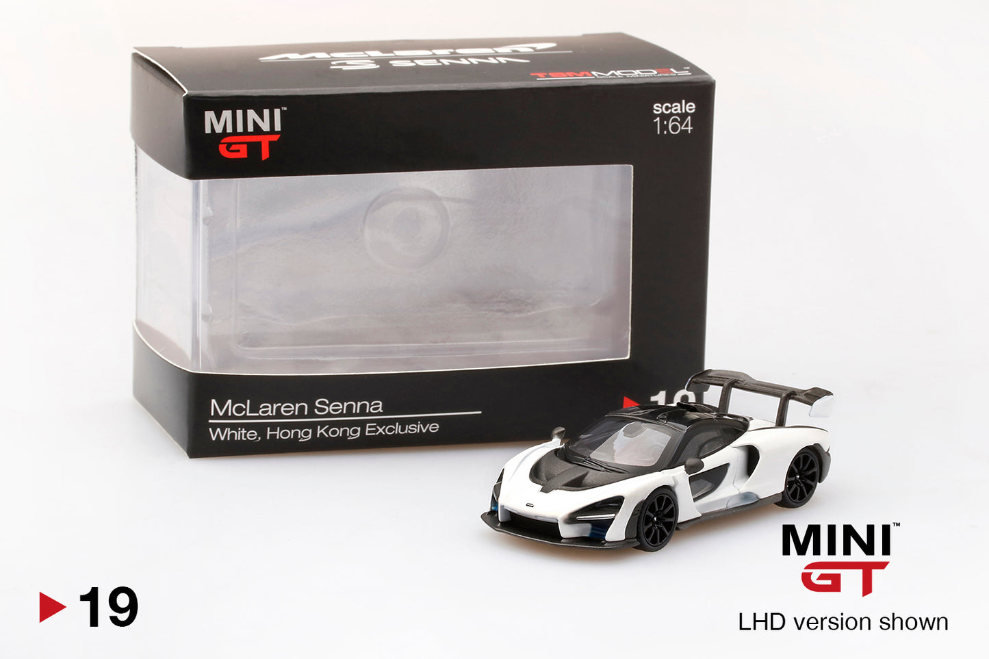 Mini GT 1:64 McLaren Senna White #19