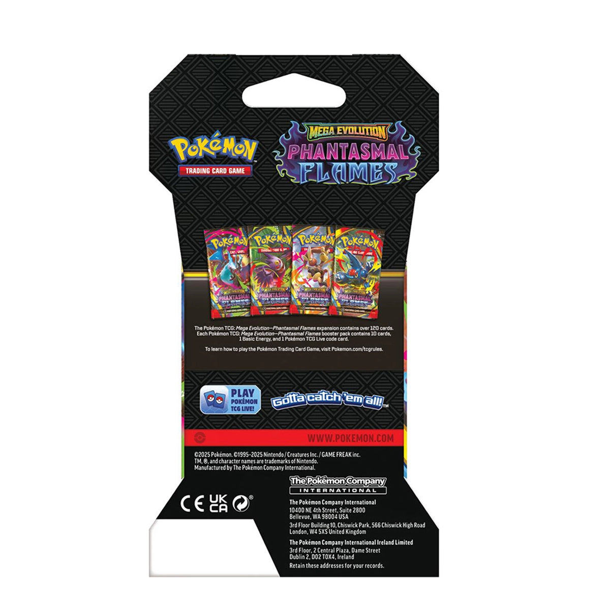 Pokemon TCG Mega Evolution Sleeved Booster Pack (10 Cards)